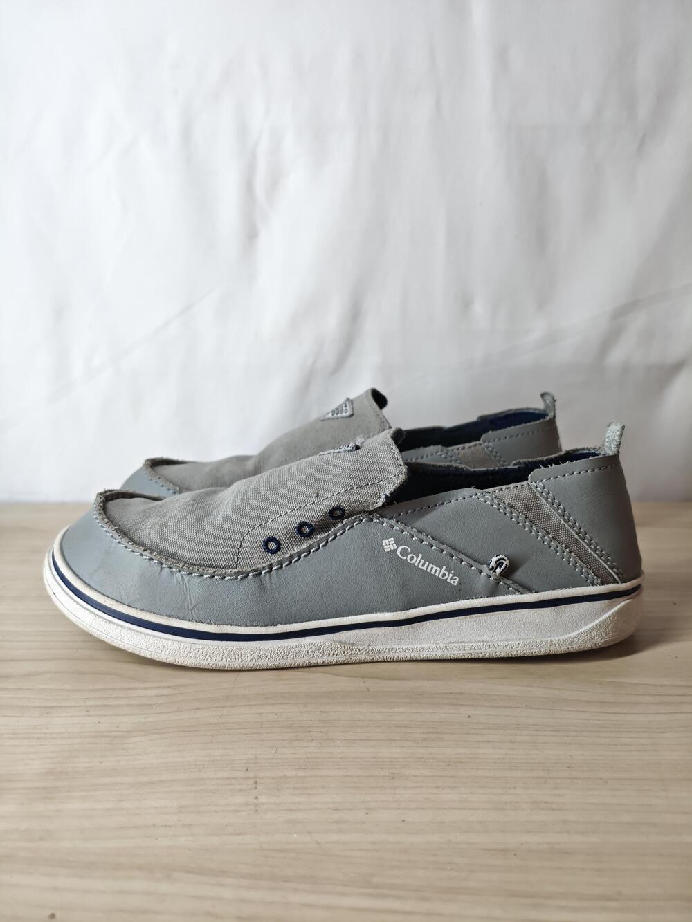 Columbia PFG Shoes Mens Size 7 Gray Slip On Boat Casual Omni Grip BY1095-036